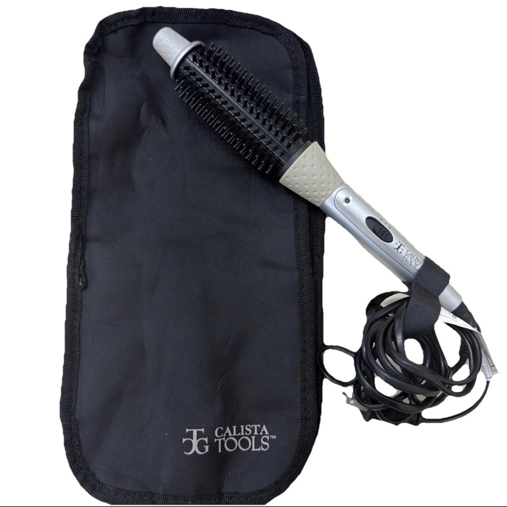 Calista Tools Perfecter Hair Styler 1.5" Hot Round Brush Curling Iron